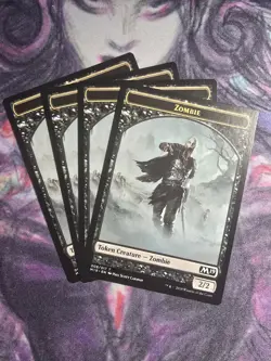[4x] Zombie Token (008/017) M19 MTG Magic The Gathering NM - Image 1