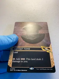MTG 1x BORDERLESS Ancient Tomb 1 Edge of Eternities: Stellar Sights Magic x1 NM - Image 3