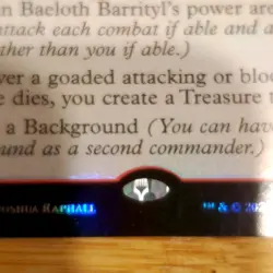 Baeloth, Barrityl, Entertainer, Foil, Commander Legends Baldur's Gate MTG 001 - Image 2