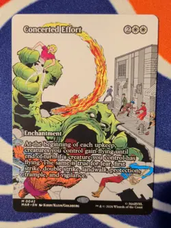 Concerted Effort Borderless Marvel Super Heroes Mtg Nm 0042 - Image 1
