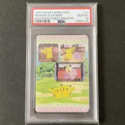 [PSA10] mc29 Pokemon Shieldus Fancy Graffiti Pikachu Metamon Psa10 - Image 1