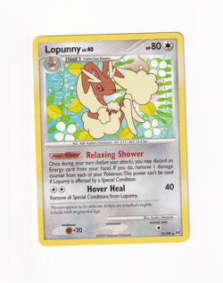 Lopunny 21/99 Arceus Regular Non Holo Rare Pokemon Card Moderately Played MP - Image 1