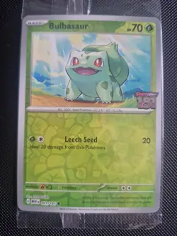 Pokemon Card Bulbasaur 001/165 Best Buy Stamped Promo Pokemon 151 Sealed NM - Image 1