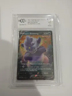 GALARIAN SLOWKING V 2021 Pokemon Sword and Shield Chilling Reign #99 HOLO URR - Image 2