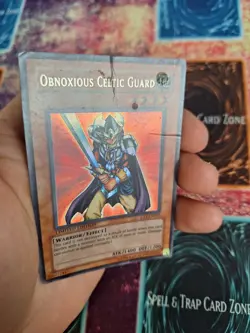 Yugioh Obnoxious Celtic Guard CT1-EN006 Secret Super Rare Misprint Limited MP - Image 3
