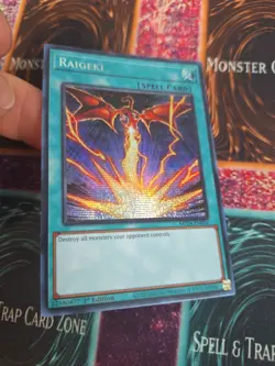 Yugioh Raigeki (Alternate Art) MP24-EN056 Prismatic Secret Rare 1st Edition NM - Image 2