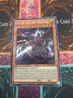 Yugioh Slifer the Sky Dragon TN19-EN008 Prismatic Secret Rare Limited Near Mint - Image 1