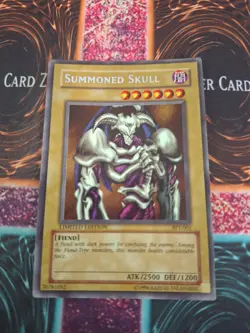 Yugioh Summoned Skull BPT-002 Secret Rare Limited Moderately Played - Image 1