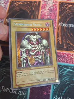 Yugioh Summoned Skull BPT-002 Secret Rare Limited Moderately Played - Image 2