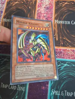 Yugioh Mirage Knight DCR-018 Super Rare 1st Edition Moderately Played - Image 2