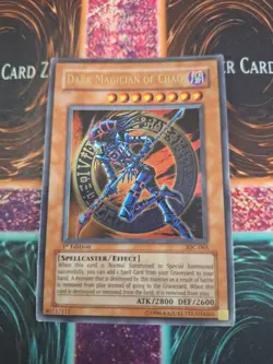 Yugioh Dark Magician of Chaos IOC-065 Ultra Rare 1st Edition Moderately Played - Image 1