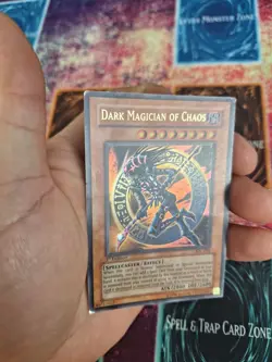 Yugioh Dark Magician of Chaos IOC-065 Ultra Rare 1st Edition Moderately Played - Image 3