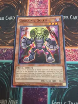Yugioh Gorgonic Golem BP03-EN110 Shatterfoil Rare 1st Edition Near Mint - Image 1