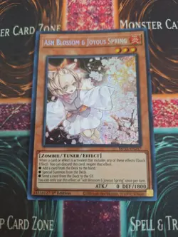 Yugioh Ash Blossom & Joyous Spring MP22-EN257 Prismatic Secret 1st Edition NM - Image 1