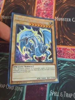 Yugioh Blue-Eyes White Dragon MP22-EN266 Prismatic Secret Rare 1st Edition NM - Image 2