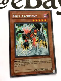 YUGIOH - FOTB-EN064 - MIST ARCHFIEND - SECRET RARE - NEAR MINT - Image 2