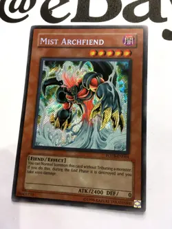 YUGIOH - FOTB-EN064 - MIST ARCHFIEND - SECRET RARE - NEAR MINT - Image 3