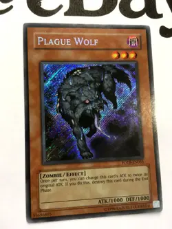 YUGIOH - FOTB-EN065 - PLAGUE WOLF - SECRET RARE - NEAR MINT - Image 2