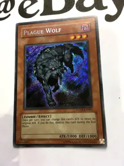 YUGIOH - FOTB-EN065 - PLAGUE WOLF - SECRET RARE - NEAR MINT - Image 3