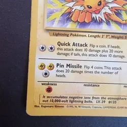 20/64 Jolteon HP Jungle Regular Rare Pokemon TCG Card - Image 5