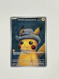 Pikachu with Grey Felt Hat 085 SVP EN Van Gogh Museum Promo Pokemon Card NM - Image 1