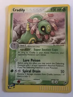 Cradily 3 Holo Rare EX Sandstorm Lightly Played Pokemon Card - Image 1