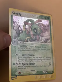 Cradily 3 Holo Rare EX Sandstorm Lightly Played Pokemon Card - Image 2