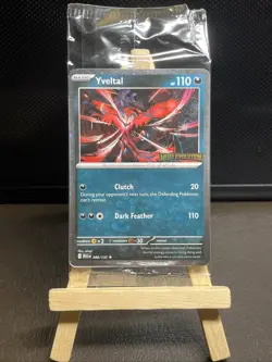 Pokemon TCG Card Yveltal 088/132 Mega Evolution Stamped Promo - Sealed - Image 1