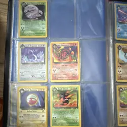 Pokemon TCG Team Rocket Mixed Card Lot Binder Pages Trainer Energy Dark Weezing - Image 1