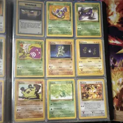Pokemon TCG Team Rocket Mixed Card Lot Binder Pages Trainer Energy Dark Weezing - Image 4