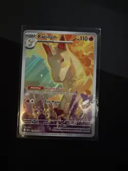 Pokemon TCG Rapidash Destined Rivals 189/182 Illustration Rare Card NM - Image 1