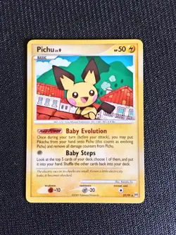 Pokemon TCG Pichu 25/99 Arceus Platinum Regular Rare Pokemon Card - Light Play - Image 3