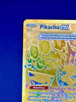 Pokemon TCG SV Prismatic Pikachu EX 179/131 Gold Secret Rare Card - Image 4