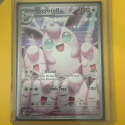 Pokemon TCG Wigglytuff 105/094 Paldean Fates Shiny Rare Holo ENG 2025 - Image 1