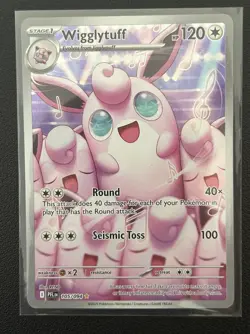 Pokemon TCG Wigglytuff 105/094 Illustration Rare – Phantasmal Flames – Near Mint - Image 1