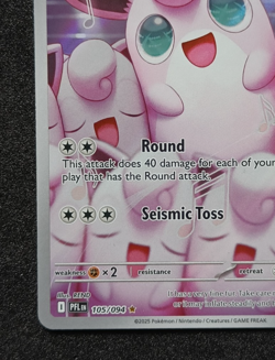 Pokemon TCG Wigglytuff 105/094 Phantasmal Flames Holo Illustration Rare Card NM - Image 4