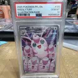 The Pokemon Company Pokemon TCG Wigglytuff 105/094 Illustration Rare Holo PSA 1… - Image 1