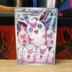 Pokemon TCG Wigglytuff 105/094 Holo Card illustration Rare Phantasmal Flames - Image 1