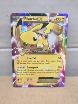 Pikachu EX XY84 Promo Holo 130 HP Pokemon XY Card Pokemon TCG Card LP - Image 1