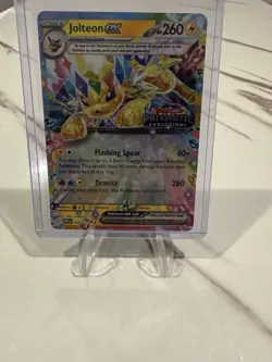 Pokemon TCG Jolteon EX Prismatic Evolutions Stamped Promo Card 030/131 NM - Image 1