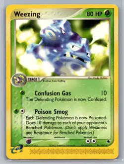 Weezing Ruby and Sapphire #24/109 Rare Pokemon Card - Image 1
