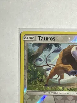 Tauros 129/181 Reverse Holo Card Sun & Moon - Team Up Pokemon TCG NM - Image 3