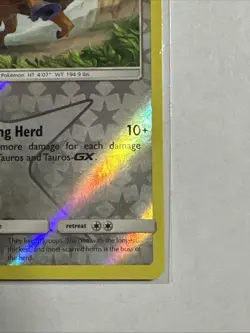 Tauros 129/181 Reverse Holo Card Sun & Moon - Team Up Pokemon TCG NM - Image 5