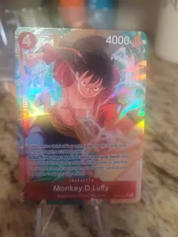 One Piece Monkey D. Luffy Card Game OP12-015 SR Alt Art NM - Image 1