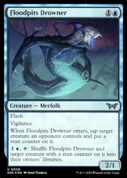 FLOODPITS DROWNER 59 DUSKMOURN: HOUSE OF HORROR MAGIC: THE GATHERING FOIL NM/M - Image 1