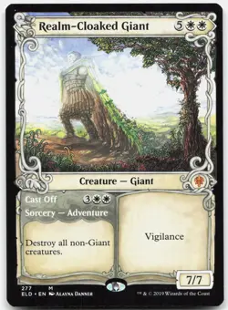Realm-Cloaked Giant (Showcase) 277 NM Throne of Eldraine Magic: The Gathering - Image 1