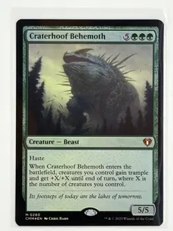 Craterhoof Behemoth Commander Masters Foil - Image 1