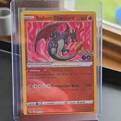 Radiant Charizard 011/078 Pokemon GO Radiant Rare Holo English Pokemon TCG - Image 1