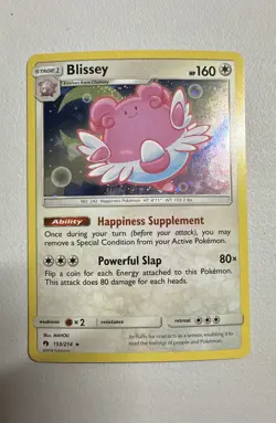 Pokemon Blissey 153/214 Sm-Lost Thunder Holo - Image 1