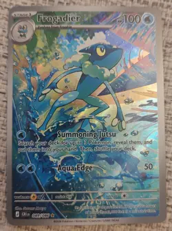 2026 Pokemon Mega Evolution Chaos Rising Frogadier #089/086 IR - Image 1